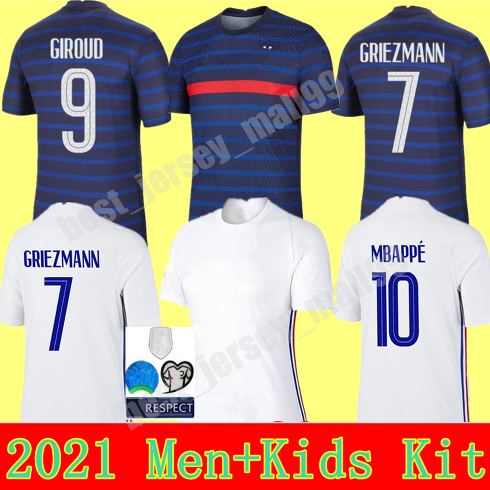2021 Men + Kids kit France National Team Soccer Jersey 10 MBAPPE GRIEZMANN POGBA GIROUD ZIDANE VARANE KANTE Home Away Football Shirt, Black;yellow
2021 Men + Kids kit France National Team Soccer Jersey 10 MBAPPE GRIEZMANN POGBA GIROUD ZIDANE VARANE KANTE Home Away Football Shirt, Black;yellow