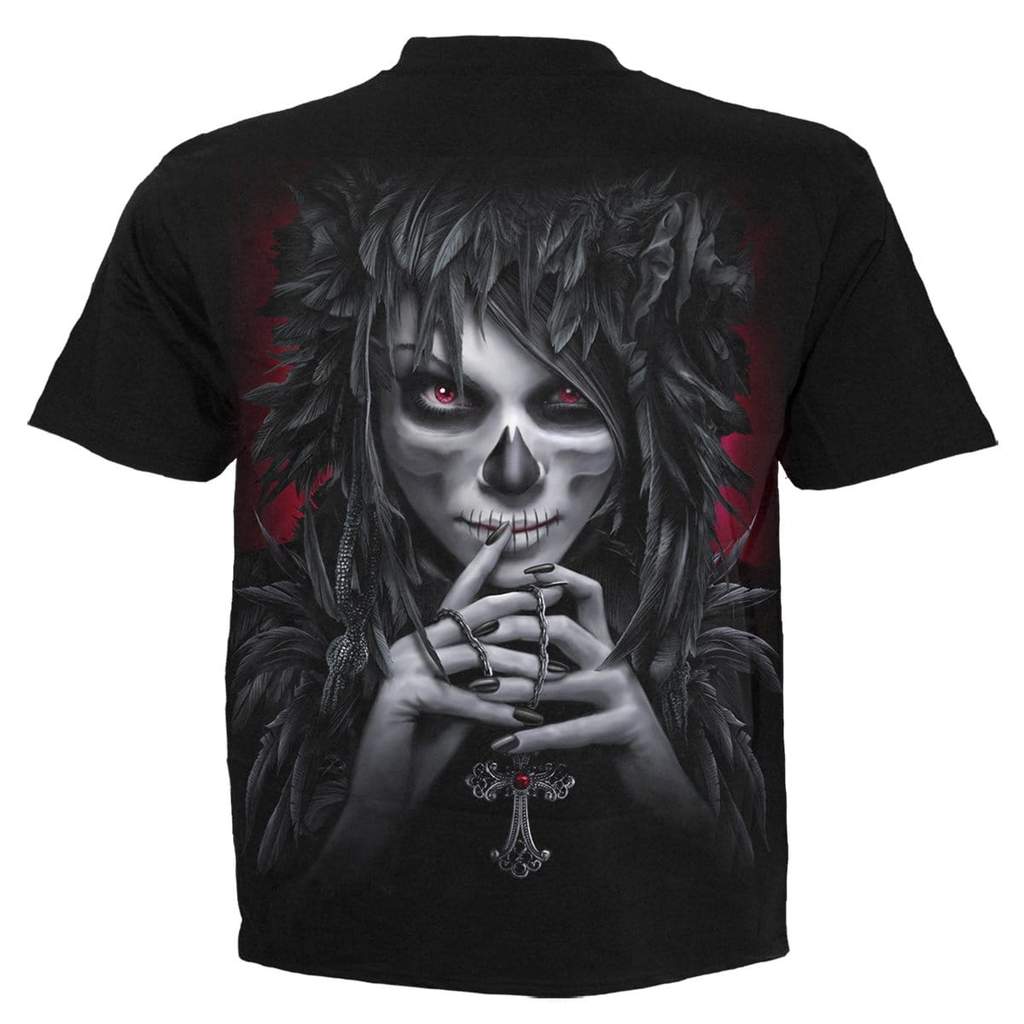 Dark witch pattern men's 3D printed T-shirt visual impact party top streetwear punk gothic round neck high quality American muscle styl, White;black
Dark witch pattern men's 3D printed T-shirt visual impact party top streetwear punk gothic round neck high quality American muscle styl, White;black