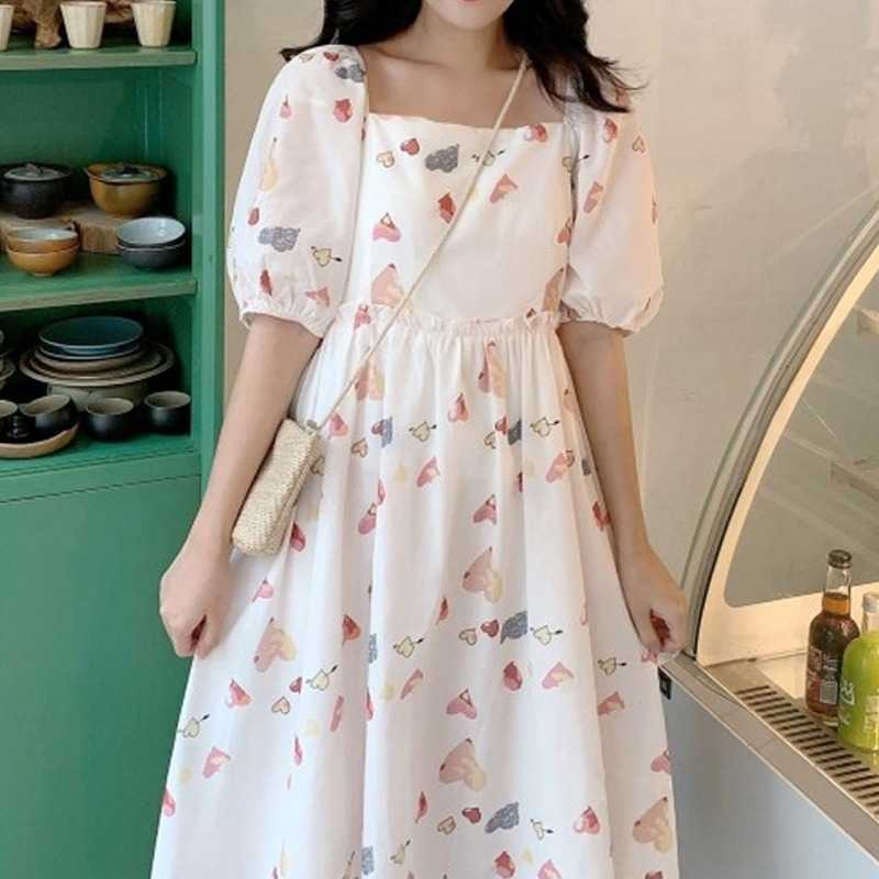 French Vintage Dres Elegant Puff Sleeve Design Floral Female Korean Women's Summer Sundresses 210604, Red strap dress
French Vintage Dres Elegant Puff Sleeve Design Floral Female Korean Women's Summer Sundresses 210604, Red strap dress