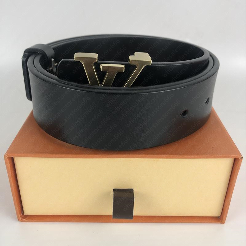 2023 Fashion Big buckle genuine leather belt with box designer men women high quality mens belts AAAAA