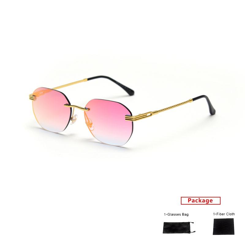 Sunglasses Mimiyou Rimless Alloy Women Vintage Coating Mirror Glasses Men Sun Brand UV400 Eyeglasses Gafas De Sol
Sunglasses Mimiyou Rimless Alloy Women Vintage Coating Mirror Glasses Men Sun Brand UV400 Eyeglasses Gafas De Sol