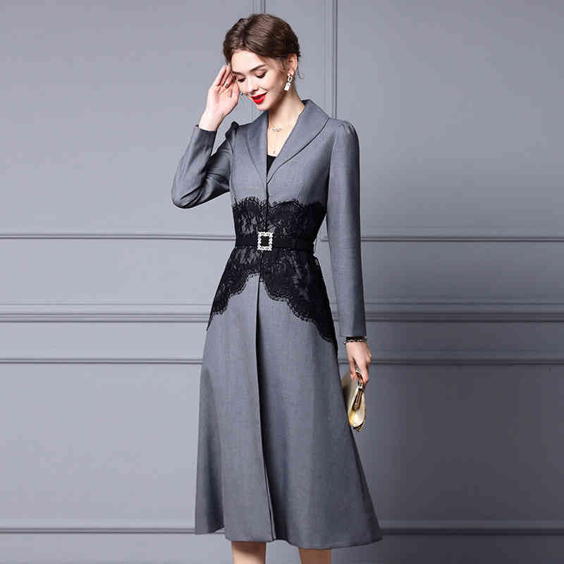 Women' Wool & Blends Zhili women' windbreaker coat autumn high waist lace up long sleeve suit skirt L0LQ, Gray
Women' Wool & Blends Zhili women' windbreaker coat autumn high waist lace up long sleeve suit skirt L0LQ, Gray
