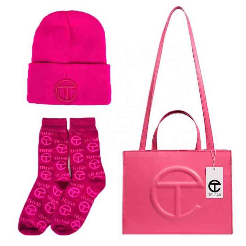 Bag Tote Telfar Purse Women Fashion Large Capacity Shopping Brand Luxury Female 3 Pieces Pu Handbag with Hat Socks Set 1222
Bag Tote Telfar Purse Women Fashion Large Capacity Shopping Brand Luxury Female 3 Pieces Pu Handbag with Hat Socks Set 1222