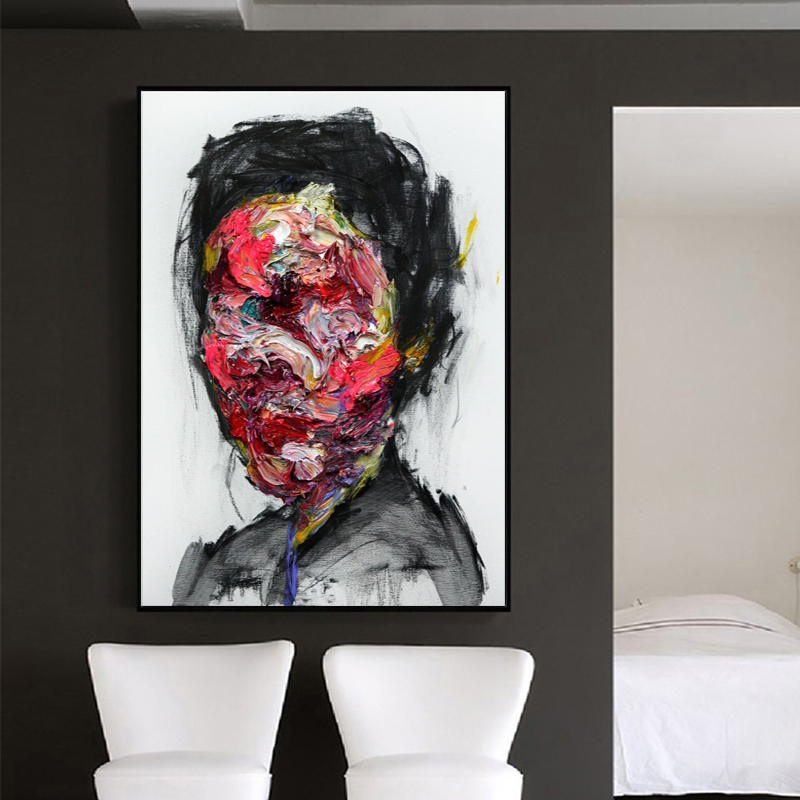 Abstract Woman Face Posters Canvas Pictures Wall Painting For Living Room Portrait Modern Home Decor Colorful Prints