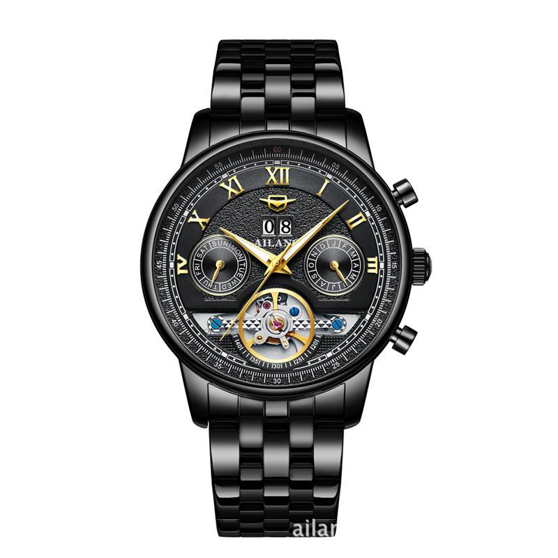 Wristwatches AILANG Men's Automatic Luminous Waterproof Fashion Tourbillon Stainless Steel Watches Men Mechanical Watch Relogio Masculino, 09
Wristwatches AILANG Men's Automatic Luminous Waterproof Fashion Tourbillon Stainless Steel Watches Men Mechanical Watch Relogio Masculino, 09