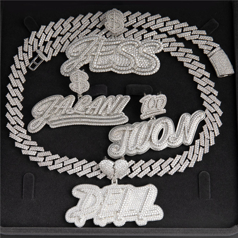 New Fashion Yellow White Gold Plated Bling Iced Out CZ DIY Custom Name Letter Necklace With 3mm 24inch Rope Chain for Men Women
New Fashion Yellow White Gold Plated Bling Iced Out CZ DIY Custom Name Letter Necklace With 3mm 24inch Rope Chain for Men Women