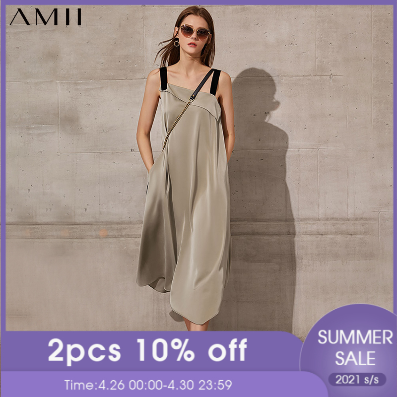 2021amii minimalism fashion womens summer dress streetwear patchwork aline loose calf-length silk dress for women 12170044, Black;gray
2021amii minimalism fashion womens summer dress streetwear patchwork aline loose calf-length silk dress for women 12170044, Black;gray