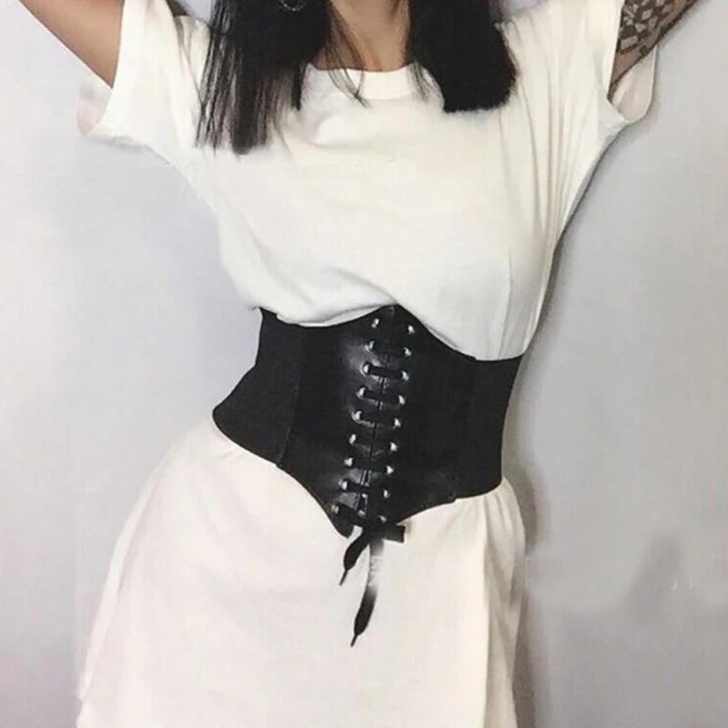 waist support fashion women elastic extra wide tight corset tie high slimming belt, Black;gray
waist support fashion women elastic extra wide tight corset tie high slimming belt, Black;gray