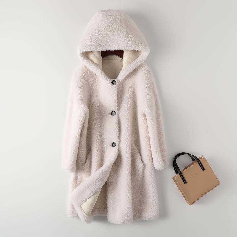 Women's Fur & Faux Women 2022 Autumn Winter Real Coat Female Hooded Warm Clothes Ladies Natural Wool Jacket Sheep Shearing Coats F10, Black
Women's Fur & Faux Women 2022 Autumn Winter Real Coat Female Hooded Warm Clothes Ladies Natural Wool Jacket Sheep Shearing Coats F10, Black