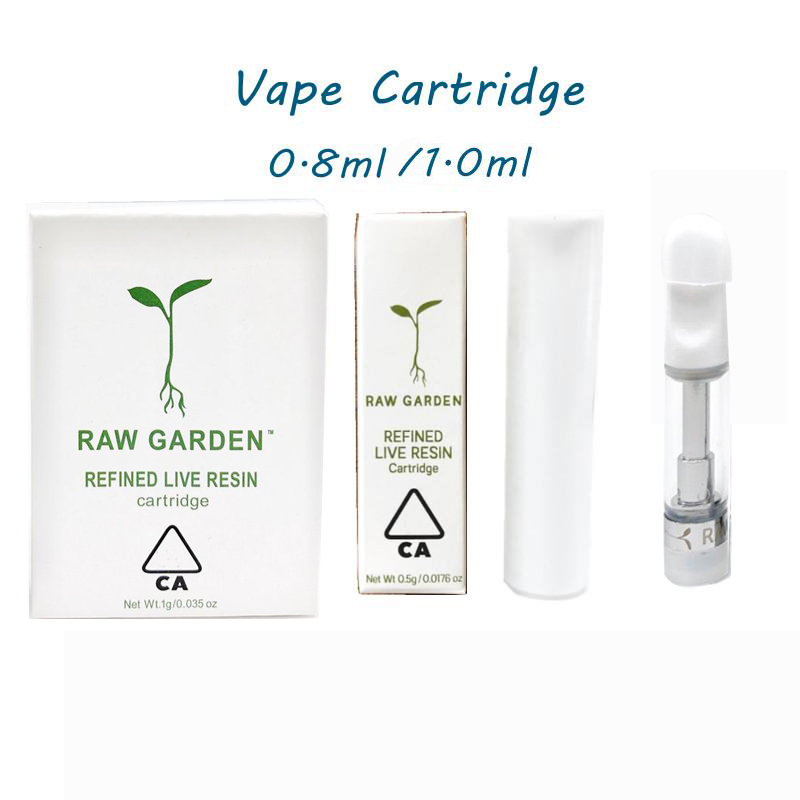 Raw Garden Vape Cartridges Ceramic Coil Vape Cartridges 0.8ml 1ml Empty Atomizer 510 Thread Thick Oil Cartridge Packaging Vaporizer carts
Raw Garden Vape Cartridges Ceramic Coil Vape Cartridges 0.8ml 1ml Empty Atomizer 510 Thread Thick Oil Cartridge Packaging Vaporizer carts
