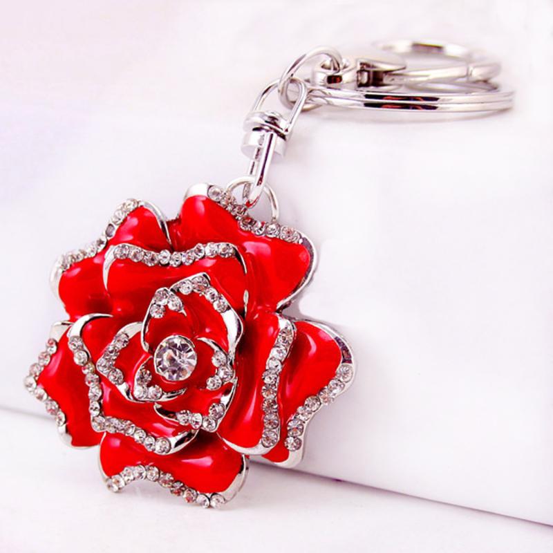Keychains Crystal Peony Roses Keychain Creative Bag Key Chain Ring Holder For Women Purse Charm Gift Novelty Keyfobs Pendant R015
Keychains Crystal Peony Roses Keychain Creative Bag Key Chain Ring Holder For Women Purse Charm Gift Novelty Keyfobs Pendant R015