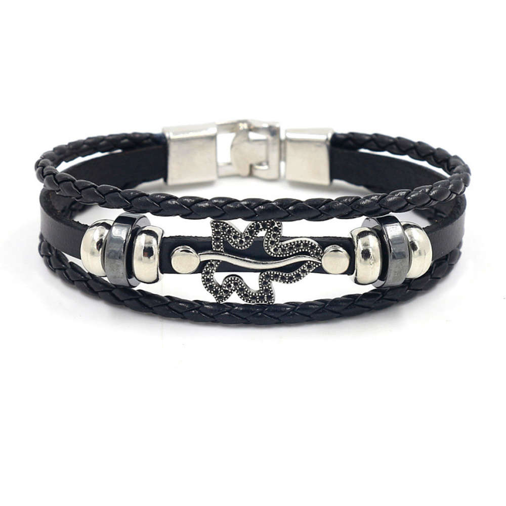 Hand catenary Boys' jewelry composite gold multi-layer clasp leaf Leather Bracelet, Golden;silver
Hand catenary Boys' jewelry composite gold multi-layer clasp leaf Leather Bracelet, Golden;silver