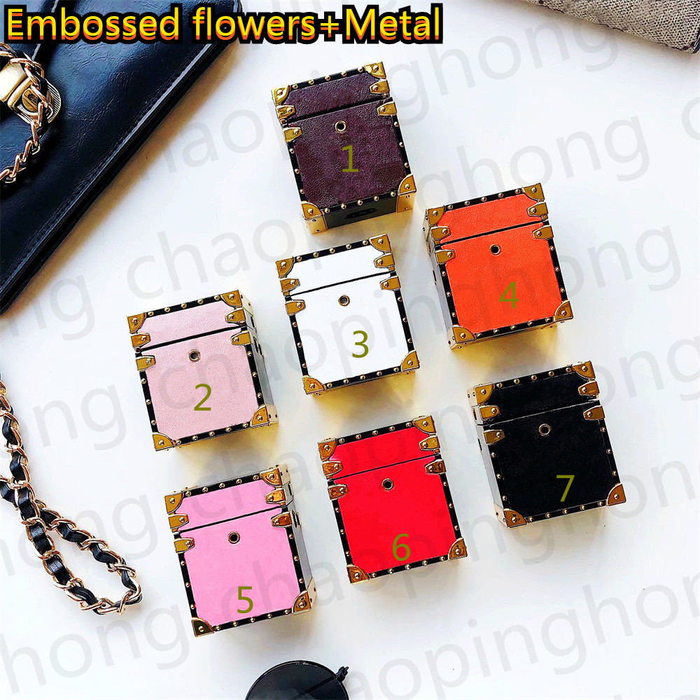 Cute Box PU Leather Embossing+Metal For Aripods Pro Case Package Wireless Bluetoot Headphones Protective Sleeve Creative Headpset Anti-fall With Wrist Straph
Cute Box PU Leather Embossing+Metal For Aripods Pro Case Package Wireless Bluetoot Headphones Protective Sleeve Creative Headpset Anti-fall With Wrist Straph