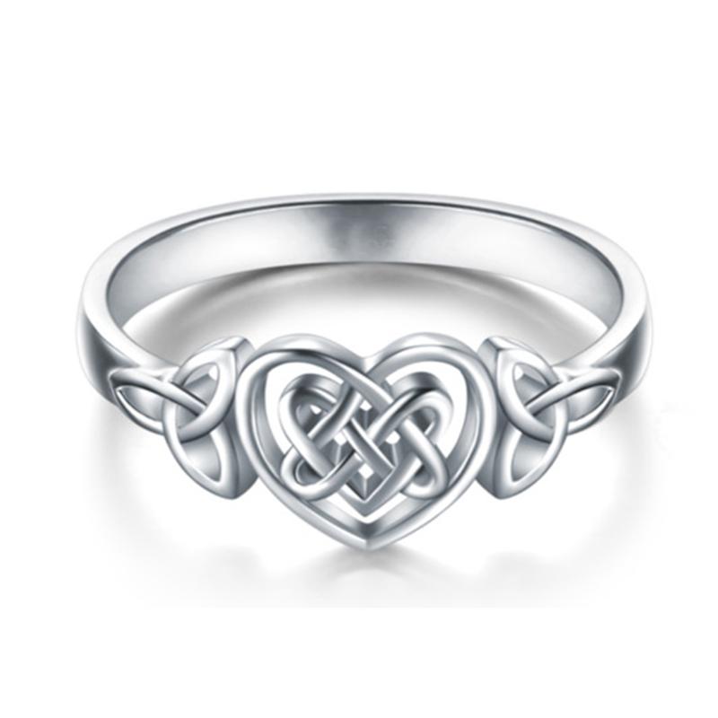 Cluster Rings Classic Delicate For Women Hollow Out Love Heart Celtic Knot White Gold Color Wedding Party Gifts Fashion Jewelry KAR397, Golden;silver
Cluster Rings Classic Delicate For Women Hollow Out Love Heart Celtic Knot White Gold Color Wedding Party Gifts Fashion Jewelry KAR397, Golden;silver