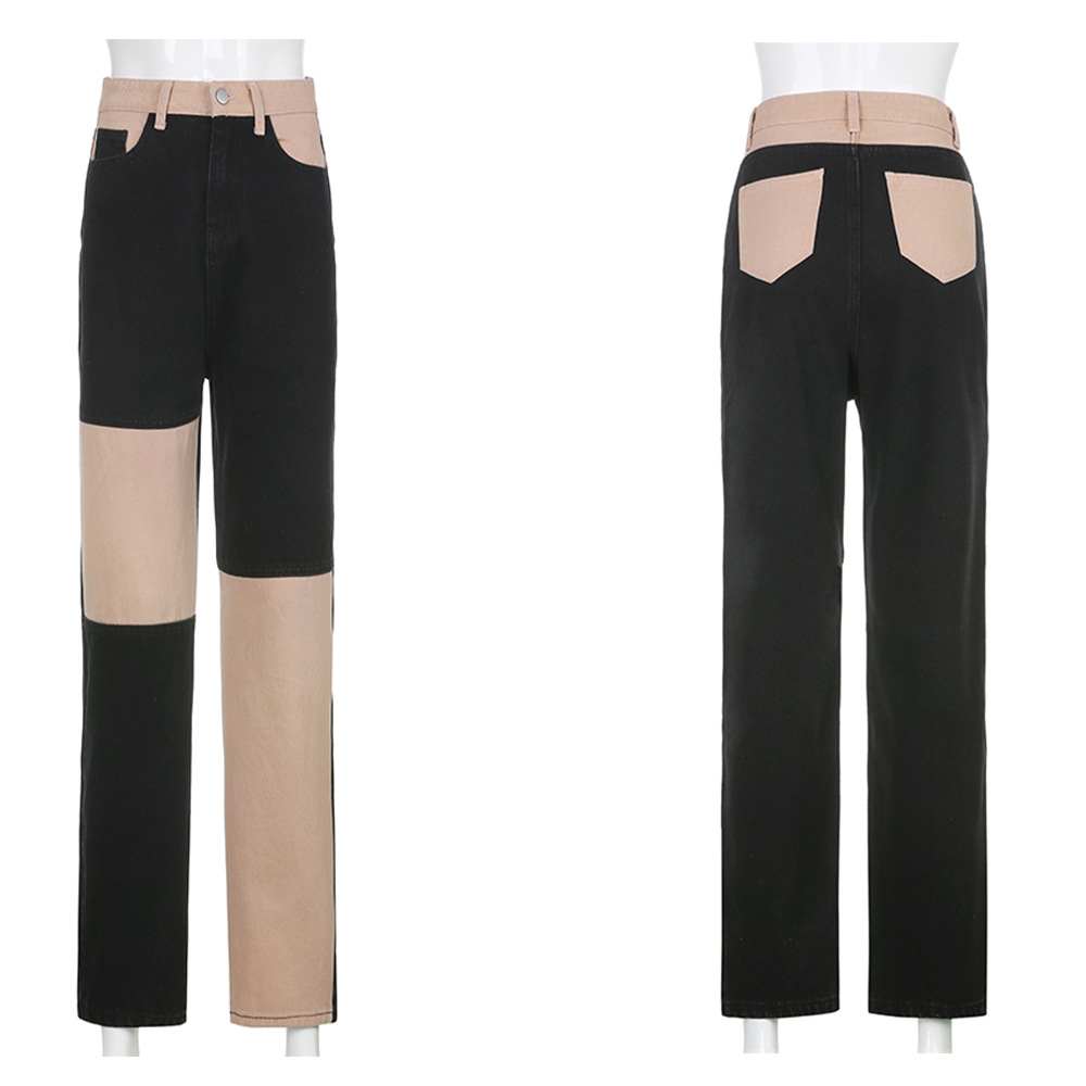 2011black patchwork baggy woman mom jeans high waist pockets wide leg boyfriend girls fashion streetwear y2k pants female iamy, Blue
2011black patchwork baggy woman mom jeans high waist pockets wide leg boyfriend girls fashion streetwear y2k pants female iamy, Blue