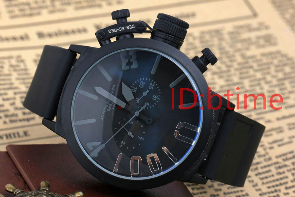 Men's Sports 50mm Big Boat Silver Black Rubber Classic Round Automatic Mechanical Watches Wristwatches Self Wind U Watch 8BSP, Slivery;brown 
Men's Sports 50mm Big Boat Silver Black Rubber Classic Round Automatic Mechanical Watches Wristwatches Self Wind U Watch 8BSP, Slivery;brown