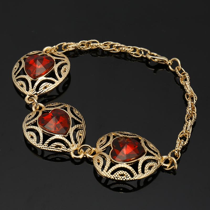Earrings & Necklace Exquisite Dubai Gold Colorful Jewelry Set Wholesale 2021 Nigerian Wedding Design African Beads Women Costume