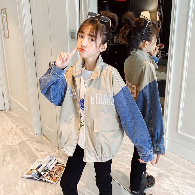 Jackets Kids Jacket Girls Coats Spring Autumn Patchwork Children Long Sleeve Tops Teenage Cardigan Outerwear Baby Thin Clothing, Blue;gray
Jackets Kids Jacket Girls Coats Spring Autumn Patchwork Children Long Sleeve Tops Teenage Cardigan Outerwear Baby Thin Clothing, Blue;gray