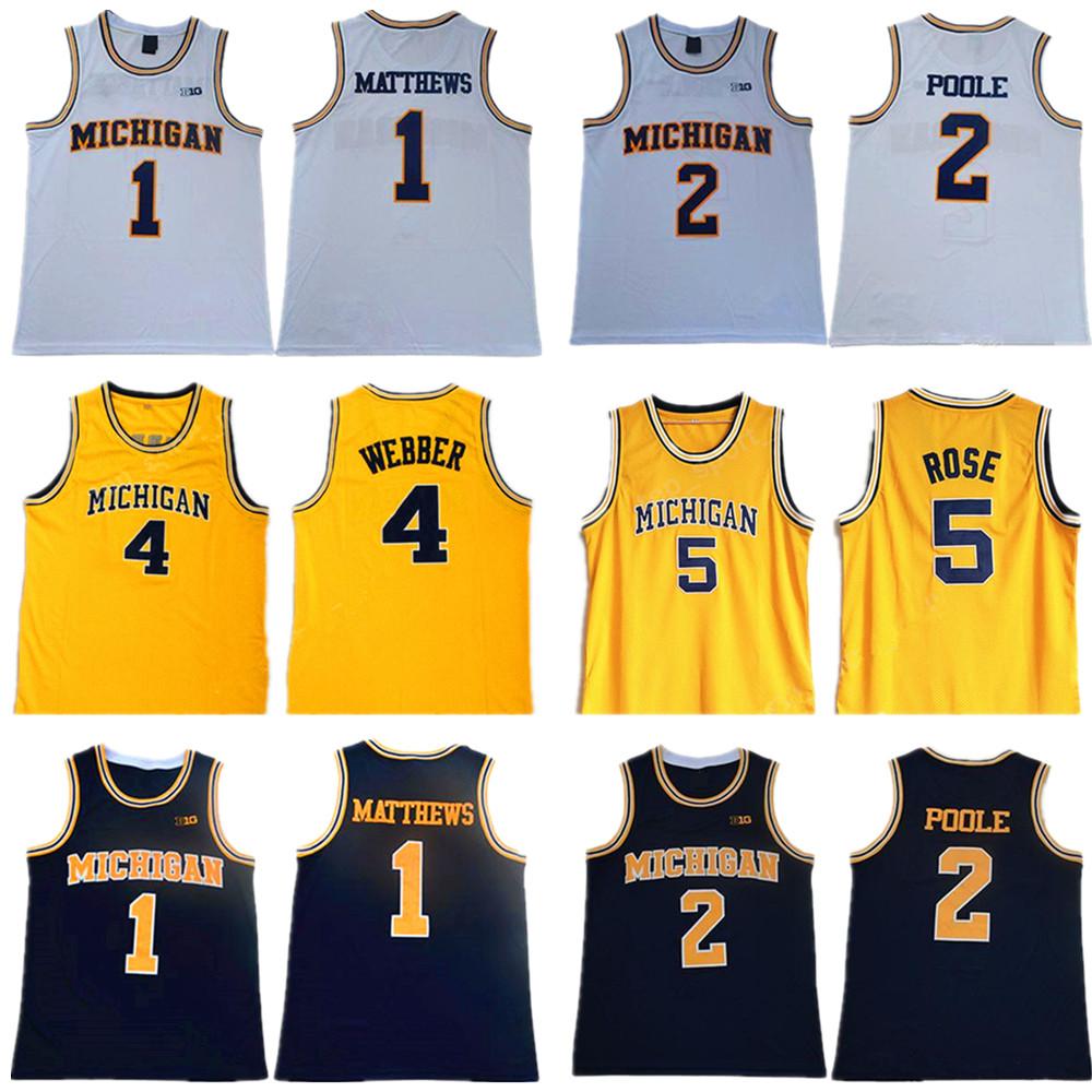 NCAA Michigan Wolverines 5 Jalen Rose Jersey Chris Webber 4 Juwan Howard 25 1 Charles Matthews 2 Jorda Poole College Basketball Yellow Men A, Black;red
NCAA Michigan Wolverines 5 Jalen Rose Jersey Chris Webber 4 Juwan Howard 25 1 Charles Matthews 2 Jorda Poole College Basketball Yellow Men A, Black;red