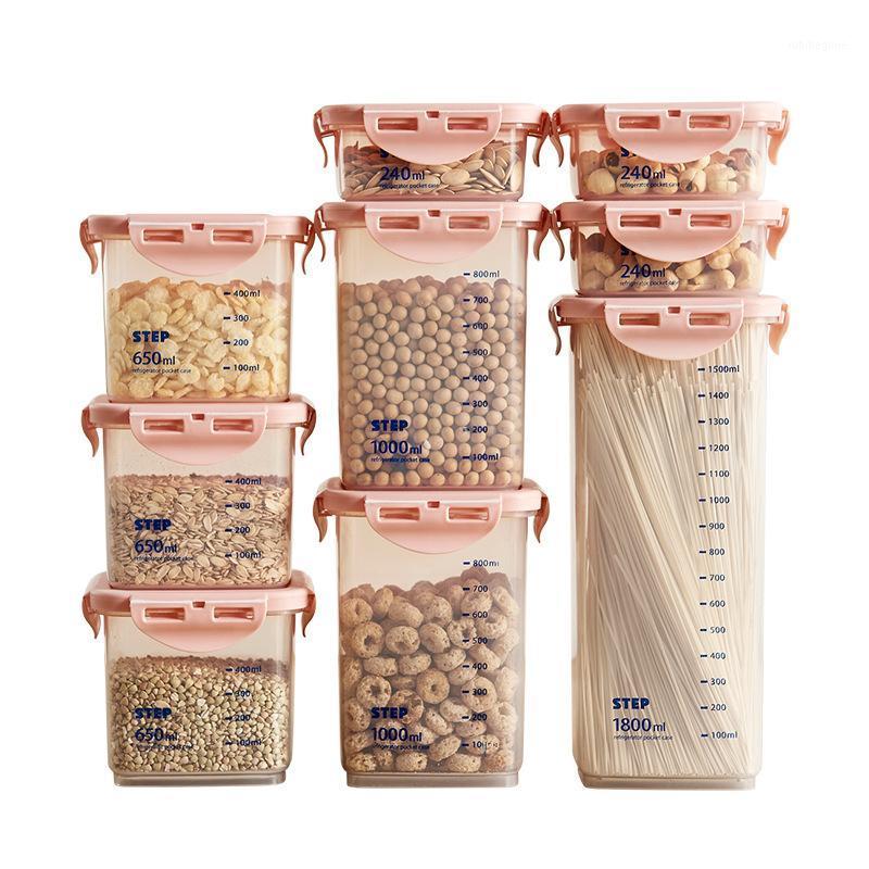 Storage Bottles & Jars 7/9PCS Kitchen Sealed Refrigerators Fresh-Keeping Boxes Plastics Food Container With Lids Moisture-Proof
Storage Bottles & Jars 7/9PCS Kitchen Sealed Refrigerators Fresh-Keeping Boxes Plastics Food Container With Lids Moisture-Proof