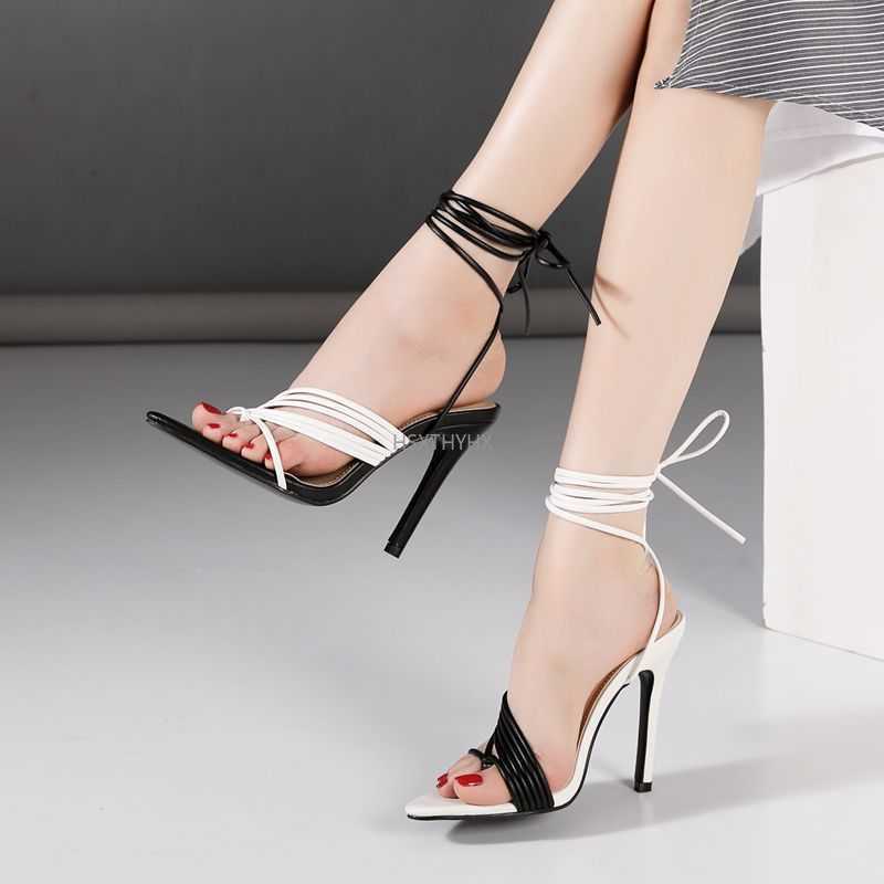 Women Gladiator Sandals 2021 Woman Summer Black White High Heels Ladies Sexy Pointed Toe Slides Female Ankle Strap Women's Shoes Y0721
Women Gladiator Sandals 2021 Woman Summer Black White High Heels Ladies Sexy Pointed Toe Slides Female Ankle Strap Women's Shoes Y0721