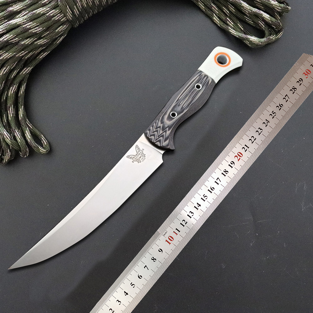 BENCHMADE BM15500-1 Fixed Blade knife S45VN outdoor camping kitchen high hardness sharp 535 940 810 C81 C10 15200 133 140 Jungle hunting straight KNIVES 
BENCHMADE BM15500-1 Fixed Blade knife S45VN outdoor camping kitchen high hardness sharp 535 940 810 C81 C10 15200 133 140 Jungle hunting straight KNIVES