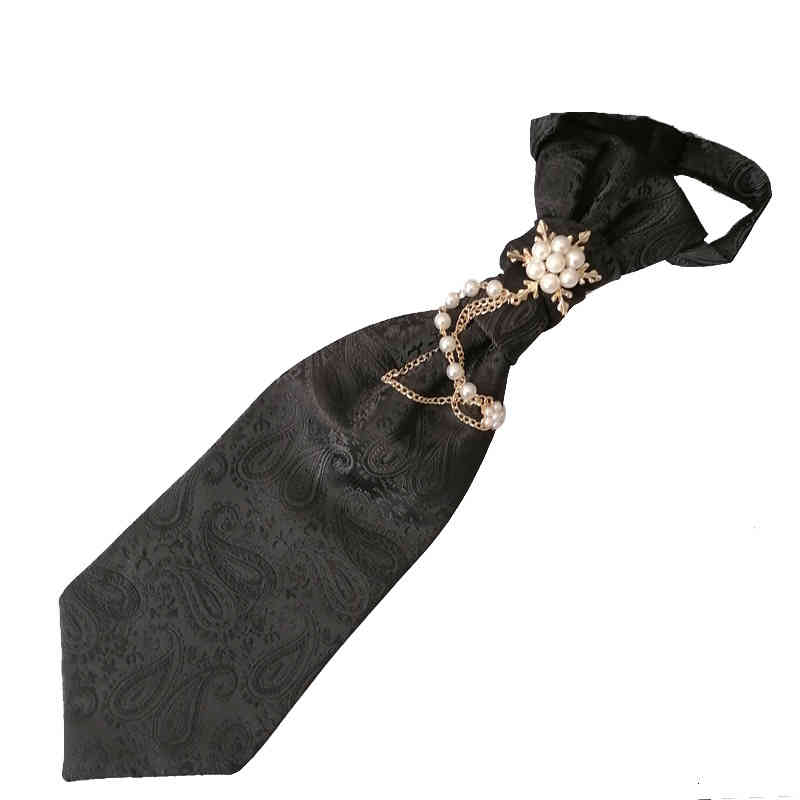 Necktie Scarf Corbata Snowflake White Hong Kong Knot Men's Suit Formal Accessories Bow Tie Wedding Dress Props Photographer Modeling