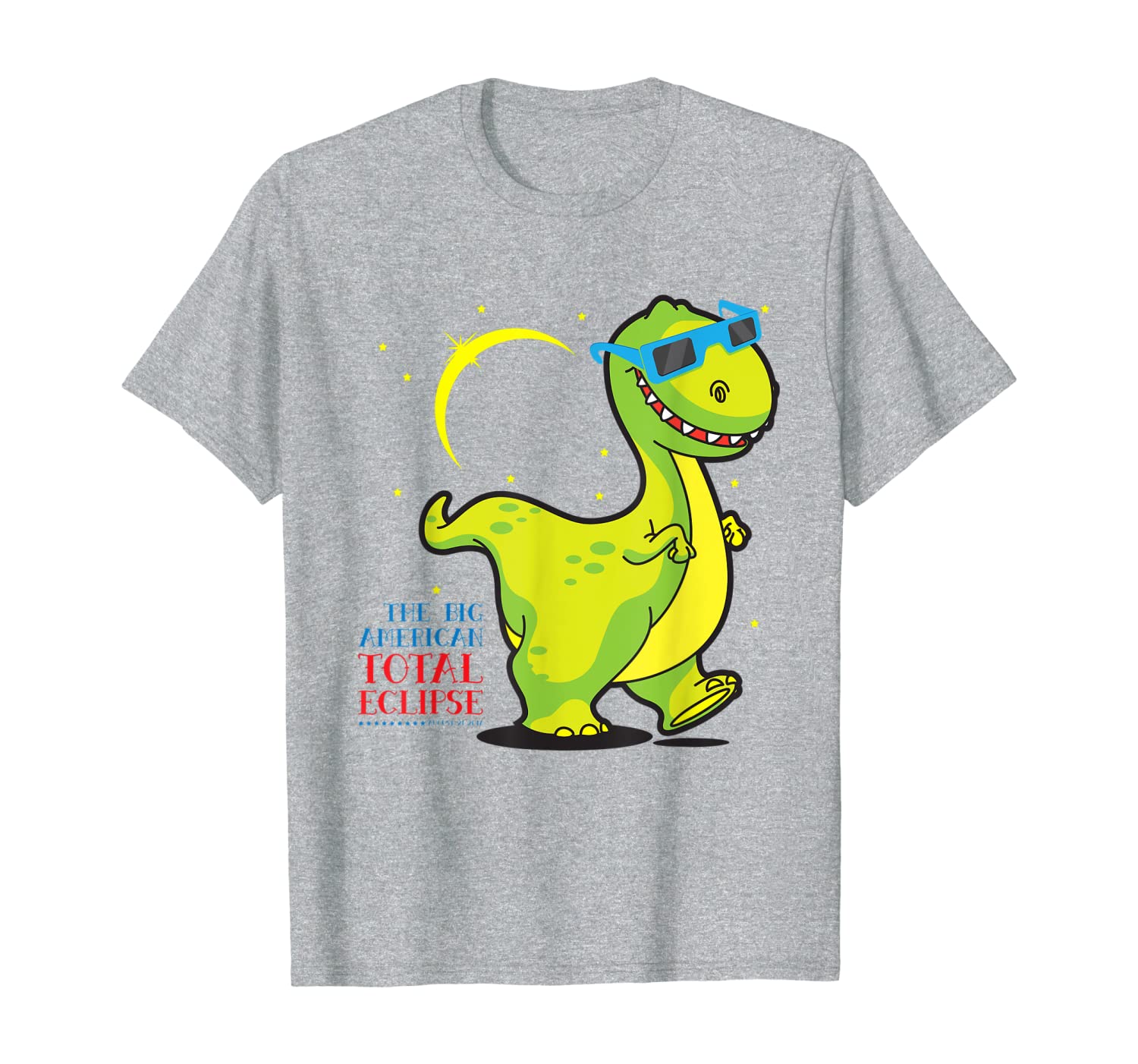 dino solar eclipse august 2017 shirt | sun eclipse t-shirt, White;black