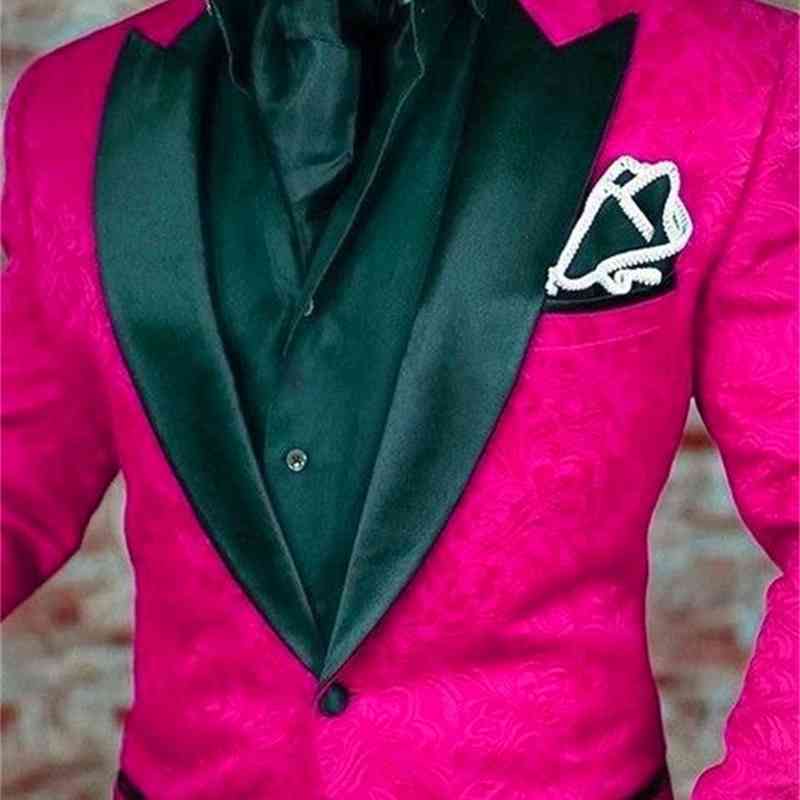 Men's Suits & Blazers Men Pink Pattern and Black Groom Tuxedos Shawl Satin Lapel Groomsmen Wedding/Prom Man ( Jacket+Pants+Bow Tie, Red and balck
Men's Suits & Blazers Men Pink Pattern and Black Groom Tuxedos Shawl Satin Lapel Groomsmen Wedding/Prom Man ( Jacket+Pants+Bow Tie, Red and balck