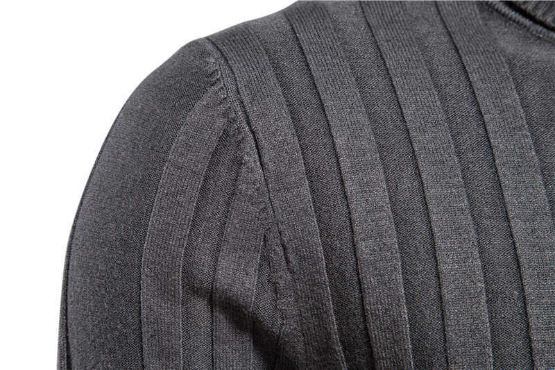 AIOPESON Slim Fit Pullovers Turtleneck Men Casual Basic Solid Color Warm Striped Sweater Mens Winter Fashion Sweaters Male 211008