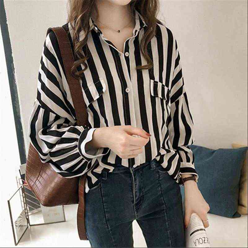 women womens shirt plus size and blouse fashion striped long sleeve casual loose turn down collar summer autumn clothing, White
women womens shirt plus size and blouse fashion striped long sleeve casual loose turn down collar summer autumn clothing, White