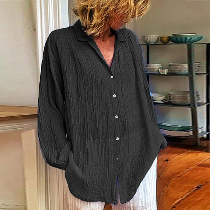 Cotton Solid Linen Thin Turn Down Collar Women Shirt Long Sleeve Casual Loose Lazy Ladies Tops Spring Female Elegant Shirts 210518, Green
Cotton Solid Linen Thin Turn Down Collar Women Shirt Long Sleeve Casual Loose Lazy Ladies Tops Spring Female Elegant Shirts 210518, Green