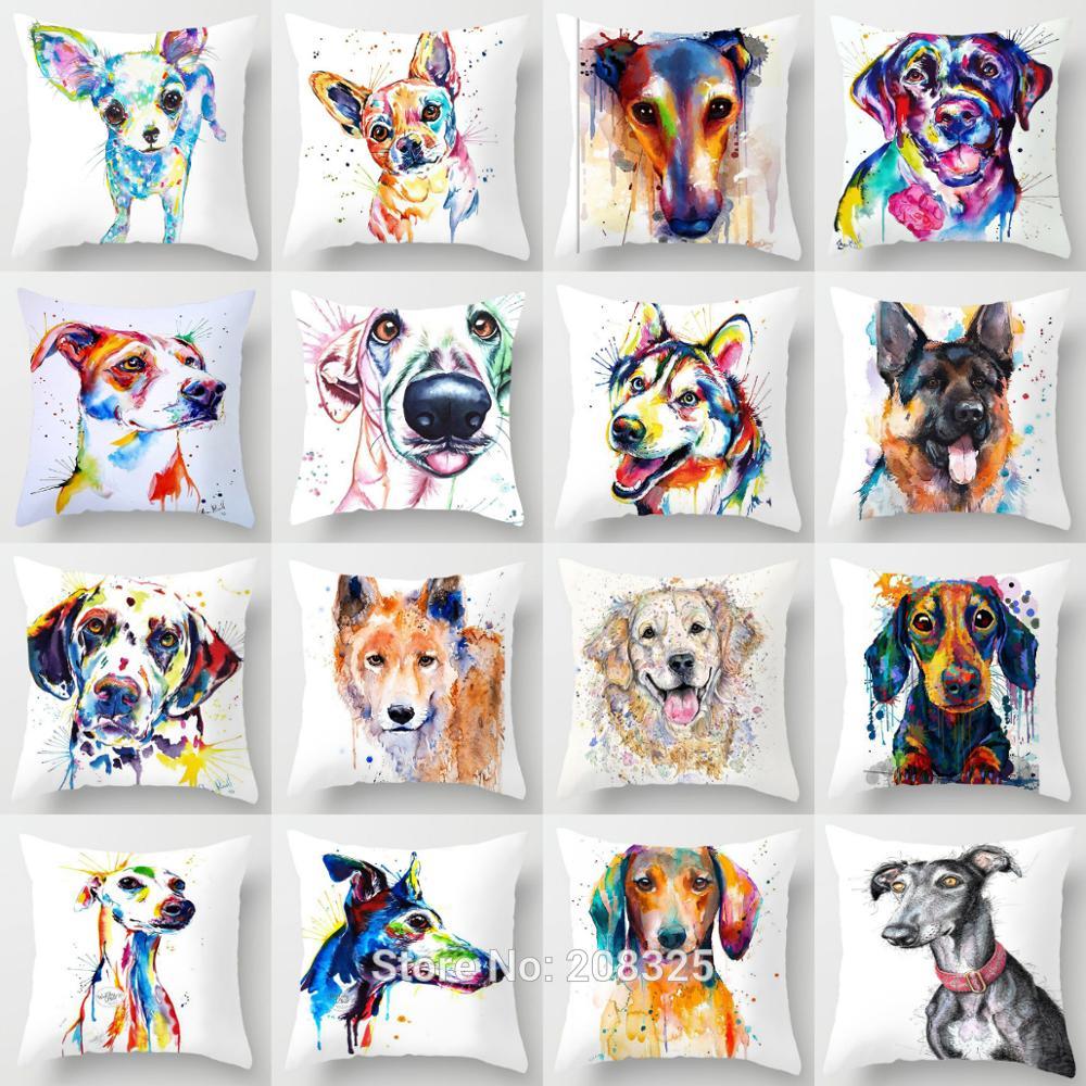 Watercolor Greyhound Pillow Cover 45x45cm Decorative Cushion Cover Dog Pillow Chihuahua German Shepherd Husky Pillowcase
Watercolor Greyhound Pillow Cover 45x45cm Decorative Cushion Cover Dog Pillow Chihuahua German Shepherd Husky Pillowcase