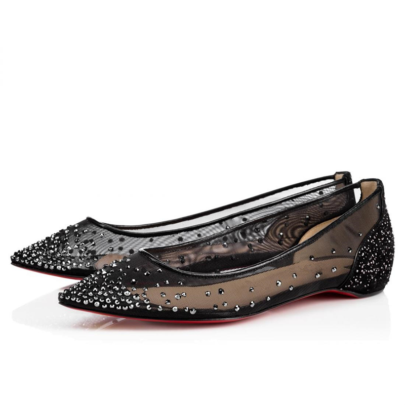 Women Shoes Luxury Designer Brand Dress Shoess Fashion Comfortable Mesh Pointed Toes Red Bottom Follies Strass Flat Heel Wedding Bridal Pumps with Box
Women Shoes Luxury Designer Brand Dress Shoess Fashion Comfortable Mesh Pointed Toes Red Bottom Follies Strass Flat Heel Wedding Bridal Pumps with Box