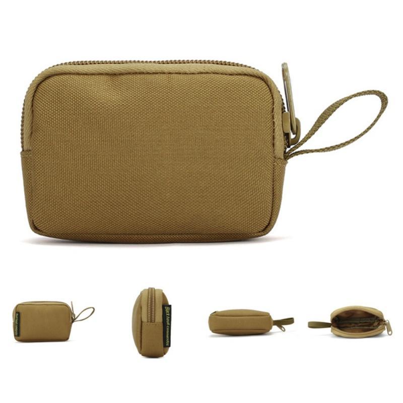 outdoor waterproof card key holder change coins pouch earphone sack small item organize tactical hunting square wallet purses bags
