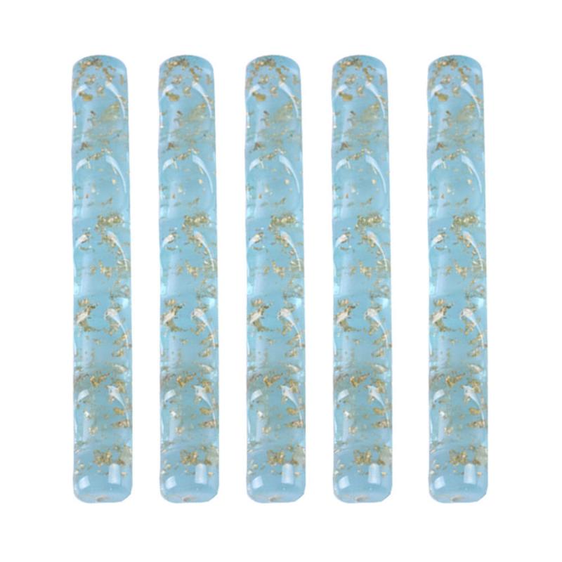 Nail Art Kits 5pcs Brushes Pen Holder Five Grid Acrylic Nails Salon Brush Rack Clear Stand Manicure Tools