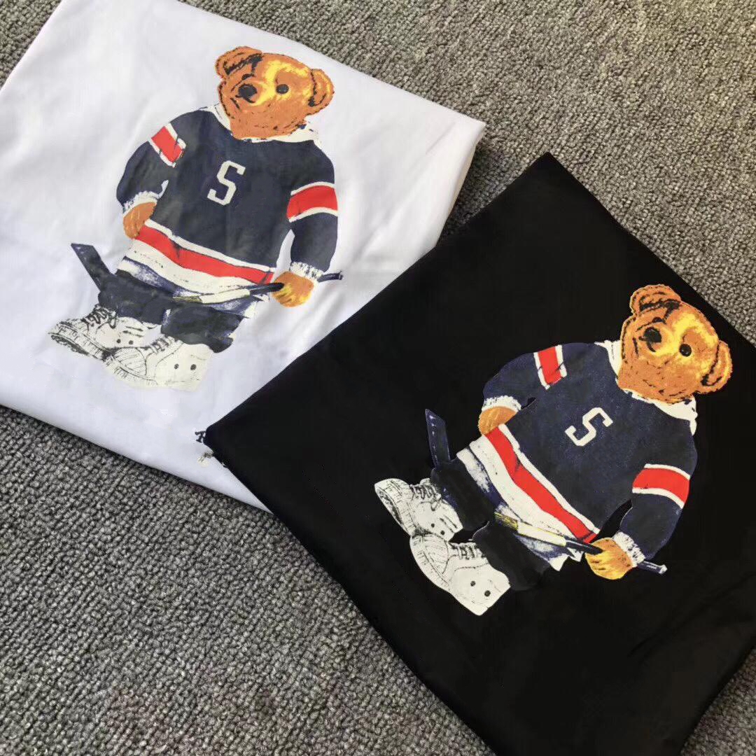 men and women designer print POLO shirt T-shirt autumn winter pure cotton bear hoodie, casual street, White;black
men and women designer print POLO shirt T-shirt autumn winter pure cotton bear hoodie, casual street, White;black