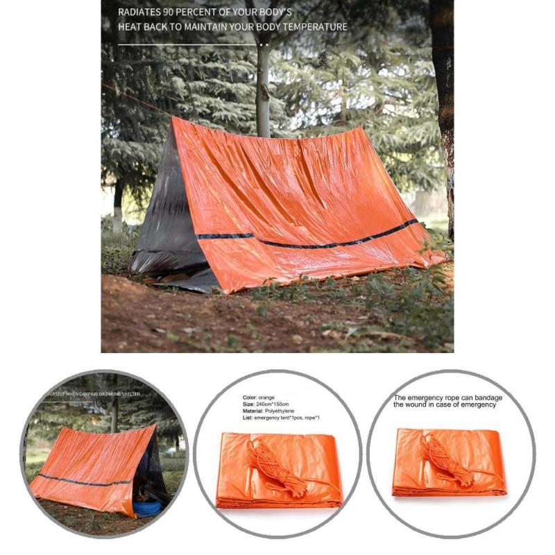 Sleeping Bags Emergency Bag Reliable Orange Durable Portable Survival Tent For Hiking Shelter
Sleeping Bags Emergency Bag Reliable Orange Durable Portable Survival Tent For Hiking Shelter