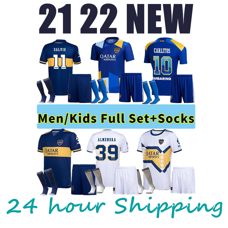 New 2021 Boca Juniors Soccer Jerseys Home Away 21 22 Boca Adult set GAGO CARLITOS DE ROSSI TEVEZ PAVON Kids Kit Socks Men's Football Shirts, White;black
New 2021 Boca Juniors Soccer Jerseys Home Away 21 22 Boca Adult set GAGO CARLITOS DE ROSSI TEVEZ PAVON Kids Kit Socks Men's Football Shirts, White;black