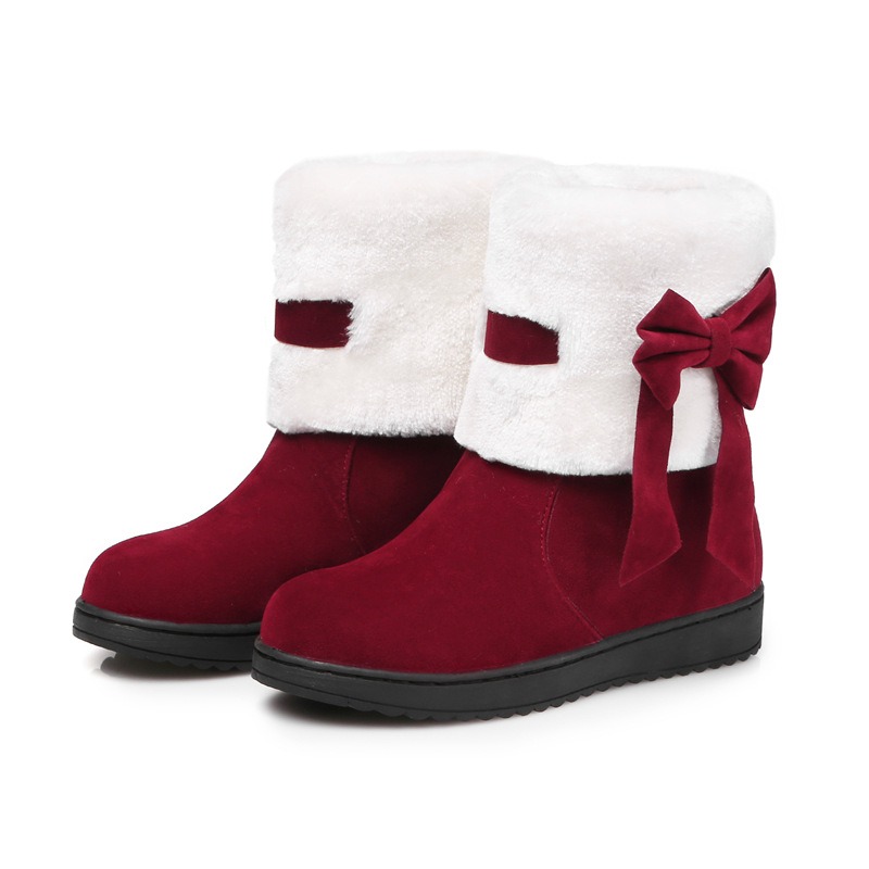ladies fashion platform boots chunky wedges women boots casual bottom winter shoes woman