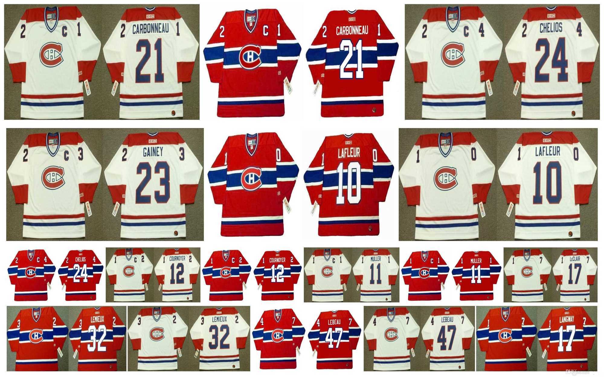 Vintage Montreal Canadiens Jersey 10 Guy Lafleur 32 LEMIEUX 47 STEPHAN LEBEAU 17 ROD LANGWAY 11 KIRK MULLER 12 YVAN COURNOYER CCM Hockey, Colour 1
Vintage Montreal Canadiens Jersey 10 Guy Lafleur 32 LEMIEUX 47 STEPHAN LEBEAU 17 ROD LANGWAY 11 KIRK MULLER 12 YVAN COURNOYER CCM Hockey, Colour 1
