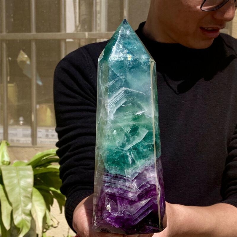 Decorative Objects & Figurines Natural Polychromatic And Colorful Fluorite Ore Quartz Crystal Rod Point Column Mace Healing
Decorative Objects & Figurines Natural Polychromatic And Colorful Fluorite Ore Quartz Crystal Rod Point Column Mace Healing