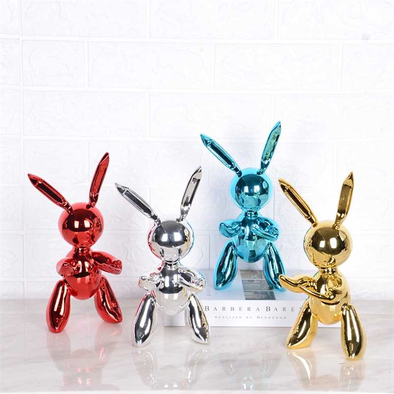 Style Electroplated Rabbit Figurine Resin Animal Statue Home Decoration Jeff Koons Balloon Sculpture Xmas Gifts Decor 210929
Style Electroplated Rabbit Figurine Resin Animal Statue Home Decoration Jeff Koons Balloon Sculpture Xmas Gifts Decor 210929