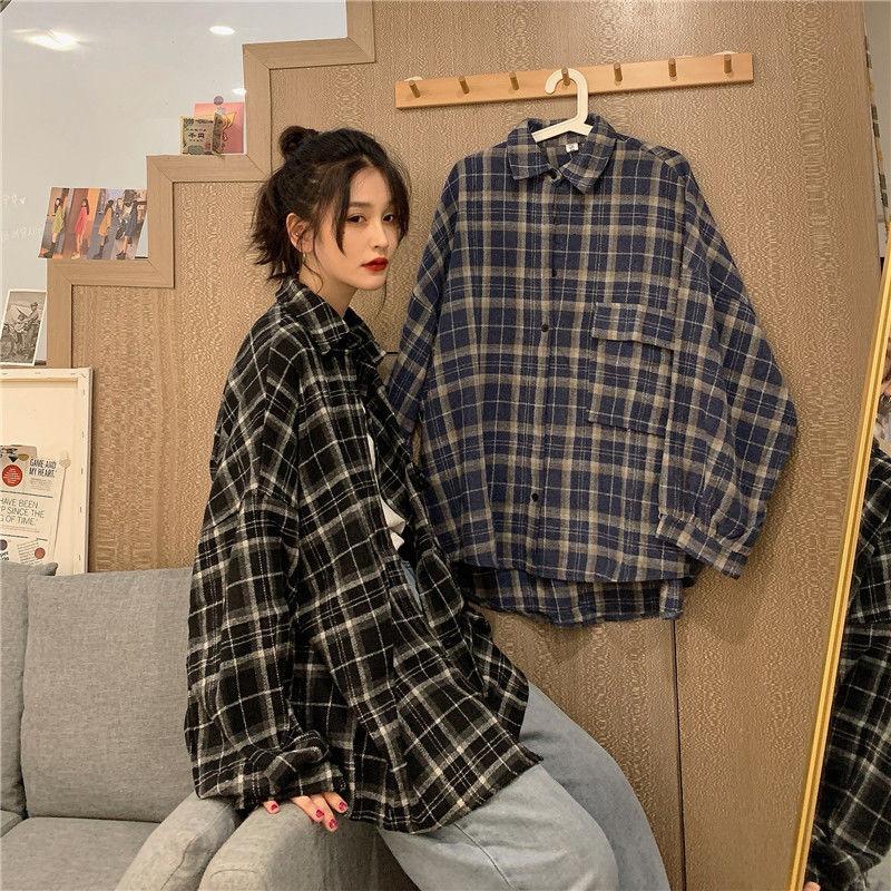 Women's Blouses & Shirts Plaid Shirt Spring 2021 Clothing For Women Boyfriend Style Long Sleeve Top Plus Size Vintage Clothes, Black
Women's Blouses & Shirts Plaid Shirt Spring 2021 Clothing For Women Boyfriend Style Long Sleeve Top Plus Size Vintage Clothes, Black