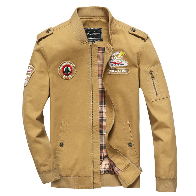 Spring Men Thin Casual Military Uniforms Flying Jackets Large Size Jacket Men, Black;brown
Spring Men Thin Casual Military Uniforms Flying Jackets Large Size Jacket Men, Black;brown