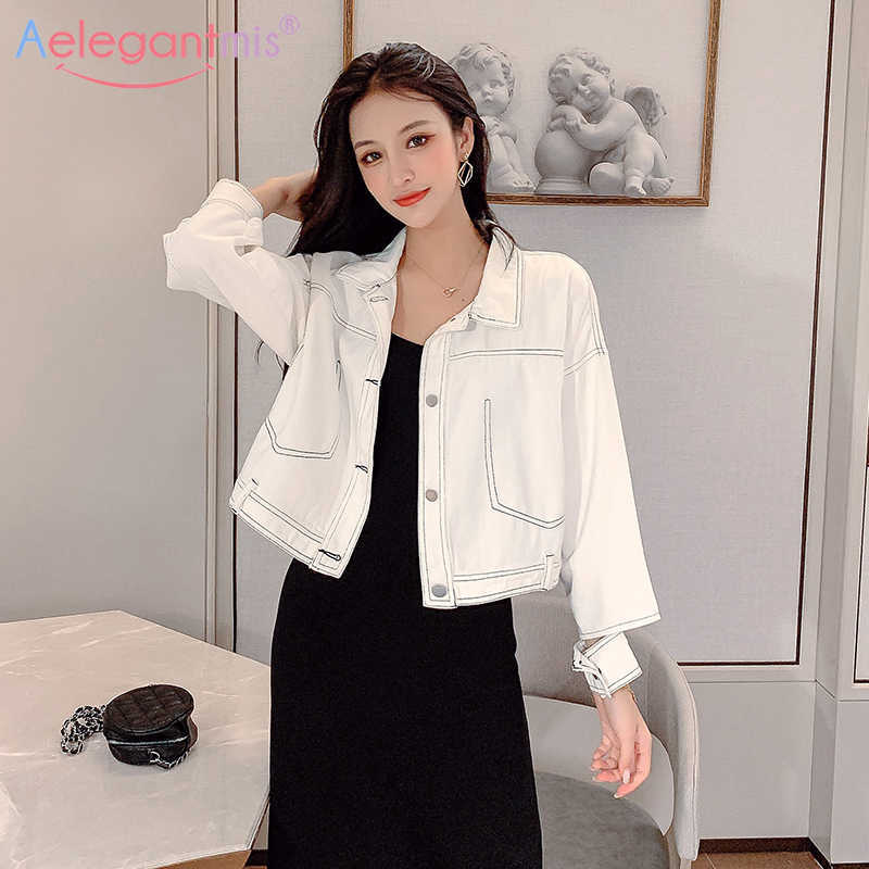 Aelegantmis Fashion Elegant Cropped Denim Jacket Women Loose Casual Short Jackets Female Jeans And Autumn Coats 210607, Pink
Aelegantmis Fashion Elegant Cropped Denim Jacket Women Loose Casual Short Jackets Female Jeans And Autumn Coats 210607, Pink
