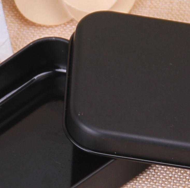 Mini Black Tin Box Small Empty Metal Storage Box Case Organizer For Money Coin Candy Keys Playing Card Gift Box Wholesale