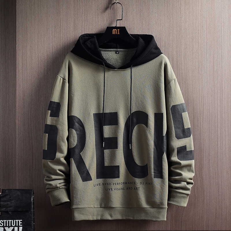Hoodie Men Hip Hop Trend Large Print Clothing Men high quality Streetwear Men's Fashion Fleece Sweatshirt Male Personality Hoody 210603
