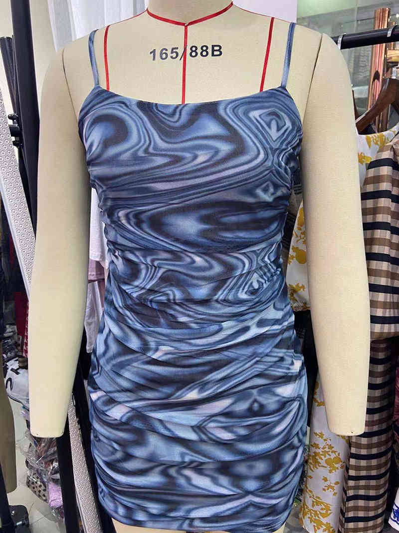 Vintage Women Y2K Bomb Dress Summer Beach Fashion Ladies Sexy Paisley Mini es Party Female Chic Cute 210430
