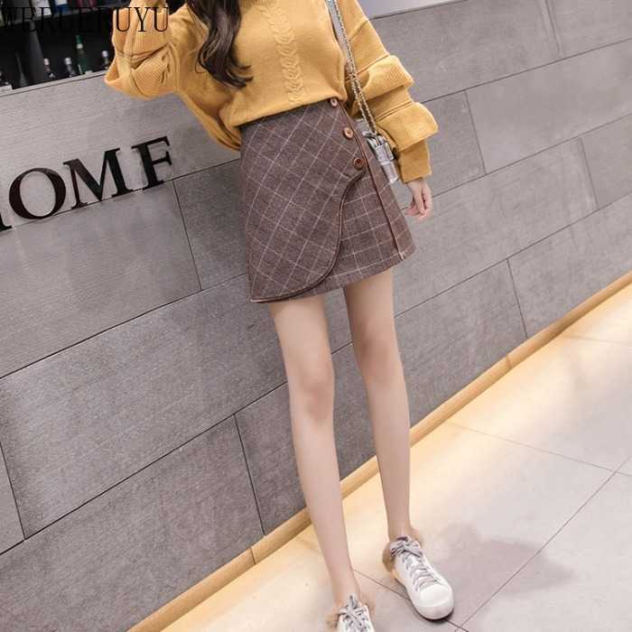 WERUERUYU winter plaid skirts for women slim high waist mini shorts skirt female autumn england style woolen student 210608, Photo color
WERUERUYU winter plaid skirts for women slim high waist mini shorts skirt female autumn england style woolen student 210608, Photo color